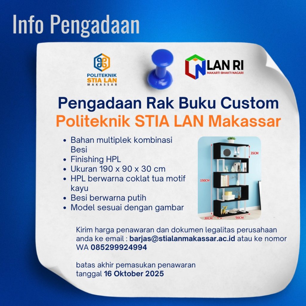 Pengadaan Rak Buku Custom